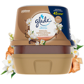 Glade Sensual Sandelholz & Jasmin duftendes Gel für das Badezimmer 180 g