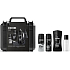 Ax Black 3 in 1 Duschgel 400 ml + Deospray 150 ml + Antitranspirantspray 150 ml + Aftershave 100 ml + Etui, Kosmetikset für Männer