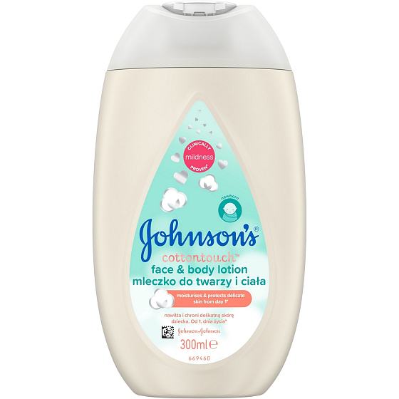 Johnson & Johnson Baby Cottontouch Körper- und Gesichtslotion für Kinder 300 ml