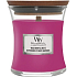 WoodWick Wild Berry & Beets Duftkerze mit Holzdocht und Deckel Glas klein 85 g