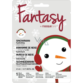 MasqueBar Fantasy Snowman Textile Feuchtigkeitsspendende Gesichtsmaske 21 ml