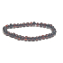 Bernstein Baltic cognac dunkel Armband elastisch natürlich, Nugget unregelmäßig ca. 5 mm / 16 - 17 cm, verfestigtes Sonnenlicht