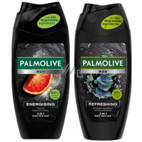 Palmolive Men Energising 3in1 Duschgel für Männer 250 ml + Men Refreshing 3in1 Duschgel für Körper, Gesicht und Haar 250 ml, 18 Stück im Karton