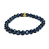 Kyanit blau Armband elastisch Naturstein, Kugel 6 mm / 16-17 cm, Stein Link