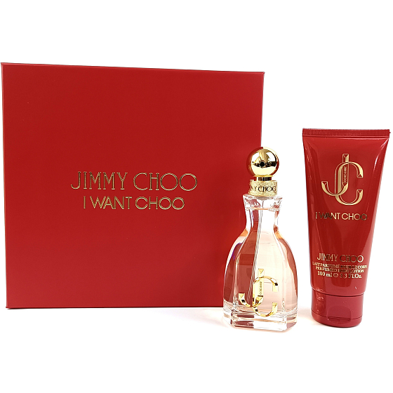 Jimmy Choo I Want Choo Eau de Parfum 60 ml + Body Lotion 100 ml, Geschenkset für Frauen