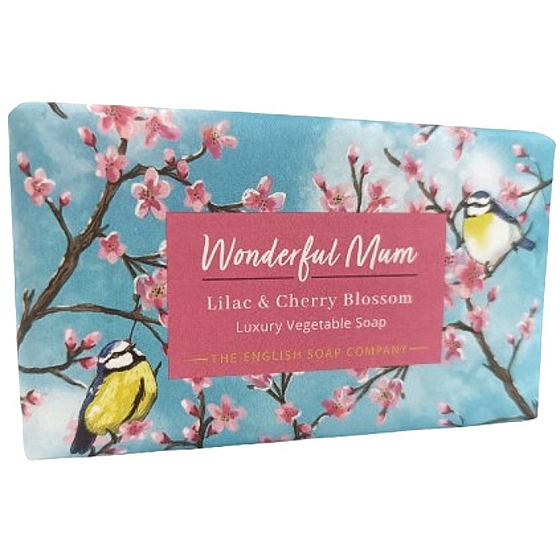 English Soap Flieder & Kirschblüte natürlich parfümierte Seife mit Sheabutter 190 g