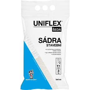 Uniflex Gips grau, Baustoff, 3 kg