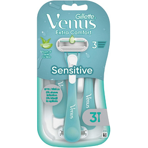 Gillette Venus Extra Comfort Sensitive Einwegrasierer, 3 Stück Gillette Venus Extra Comfort Sensitive Einwegrasierer, 3 Stück