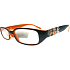 Berkeley Prescription Lesebrille +1,50 schwarz-orange mit Blumen 1 Stück MC 2103