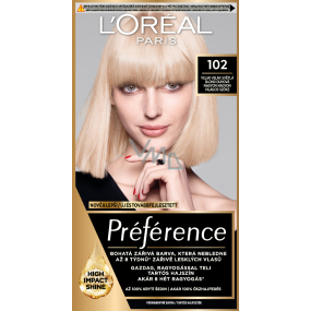 L'oreal Paris Préférence Haarfarbe, sehr hellblond irideszent 102