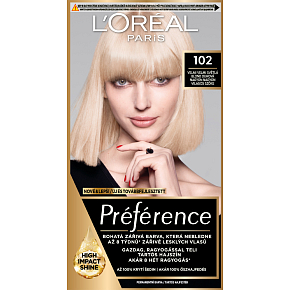 L'oreal Paris Préférence Haarfarbe, sehr hellblond irideszent 102