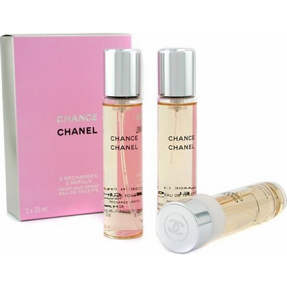 Chanel Chance Eau de Toilette Nachfüllung für Frauen 3 x 20 ml