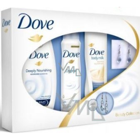 Dove Original Deodorant Spray 150 ml + Duschgel 250 ml + Körperlotion 250 ml + Ohrringe, Kosmetikset