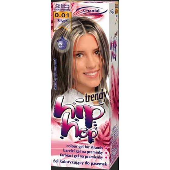 Chantal Hip Hop Trendiges Farbgel für Stränge 0,01 Silber