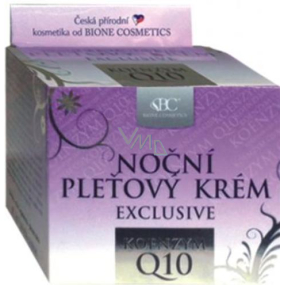 Bione Cosmetics Exclusive & Q10 Nachthautcreme für alle Hauttypen 51 ml