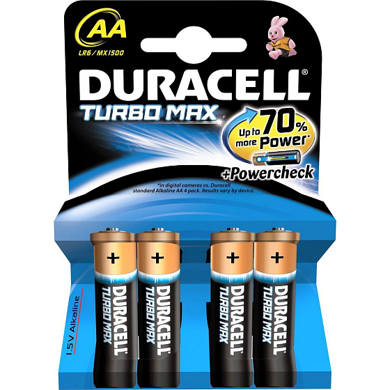 Duracell Turbo Max Batterie AA LR6 / MX1500 4 Stk