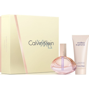 Calvin Klein Euphoria Endloses parfümiertes Wasser 75 ml + Körperlotion 100 ml, Geschenkset