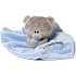 Ich zu dir Kleine Tatty Teddy Decke mit Teddybär blau 22 x 18 cm