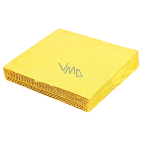 Gastro Papierservietten 2-lagig 33 x 33 cm 50 Stück gelb gefärbt