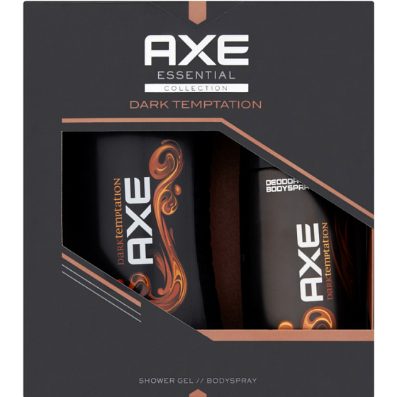 Axe Essential Collection Dark Temptation Duschgel 250 ml + Deospray 150 ml, Kosmetikset