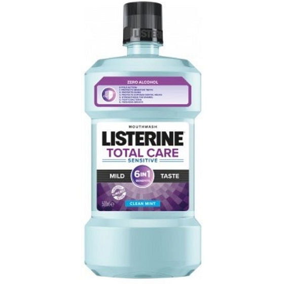 Listerine Total Care Sensitive 6in1 Complete Care Mundspülung für empfindliche Zähne 500 ml