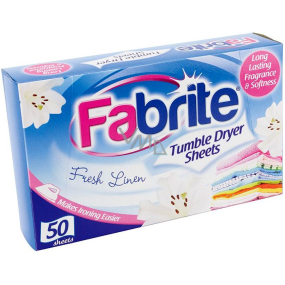 Fabrite Fresh Linen Duft für Trockentücher 50 Stück