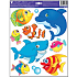 Wandaufkleber Sea World Delphin 33 x 29 cm