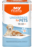 Bella My Friend saugfähige Unterlagen für Tiere, 90 x 60 cm, 10 Stück