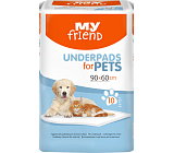Bella My Friend saugfähige Unterlagen für Tiere, 90 x 60 cm, 10 Stück