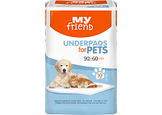 Bella My Friend saugfähige Unterlagen für Tiere, 90 x 60 cm, 10 Stück