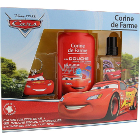 Corine de Farme Cars Eau de Toilette für Kinder 50 ml + Duschgel 250 ml + Schlüsselbund, Geschenkset