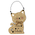 Nekupto Pets Holzschild Liebe ist vierbeinig - Katze 12 x 8,5 cm