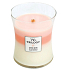 WoodWick Trilogy Island Getaway - Duftkerze Island Escape mit Holzdocht und Deckelglas Medium 275 g
