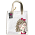 Ditipo Girl mit Bändchen Mode Textiltasche 35 x 38 cm