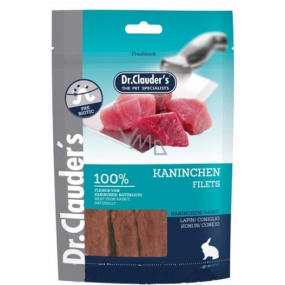 Dr. Clauders Kaninchenfilets Trockenfleisch für Hunde 80 g