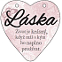Albi Hängetafel Herz Liebe 9 x 10 cm