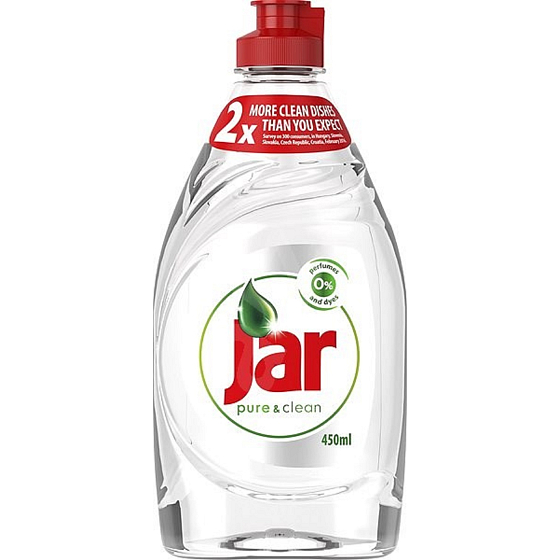 Jar Pure & Clean Handgeschirrspülmittel, enthält keine Parfums oder Farbstoffe 450 ml
