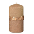 Arome Star Band Kerze Gold Zylinder 60 x 120 mm 260 g