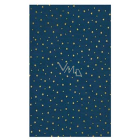 Ditipo Geschenkpapier 70 x 200 cm Luxus dunkelblaue Sterne
