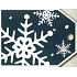 Nekupto Weihnachtsgeschenkkarten Schneeflocke 5,5 x 7,5 cm 6 Stück
