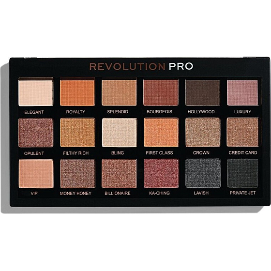 Makeup Revolution Pro Regeneration Goldmine Lidschatten-Palette 18 x 0,8 g