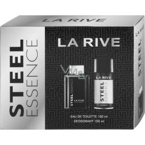 La Rive Steel Essence Eau de Toilette für Männer 100 ml + Deodorant Spray 150 ml, Geschenkset