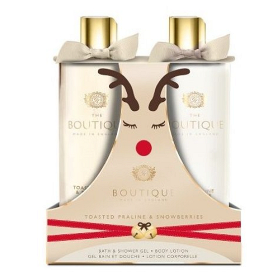 Grace Cole Toasted Praline & Snowberries Duschgel 500 ml + Körperlotion 500 ml, Kosmetikset