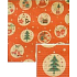 Nekupto Geschenkpapier Weihnachten 70 x 150 cm Rotbeige Kreise