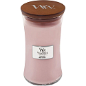 WoodWick Rosewood - Rosenholz-Duftkerze mit Holzdocht und Deckel Glas groß 609 g