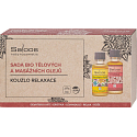 Saloos Magic of Relaxation Erotica Massage Oil 20 ml + Rose Body and Massage Oil 20 ml + Relax Body and Massage Oil 20 ml + Lavender Body and Massage Oil 20 ml + Nine Flowers Body and Massage Oil 20 ml, Kosmetikset für Frauen