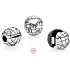 Charme Sterling Silber 925 Planet Erde, Stopper, Clip Perle auf Reise-Armband