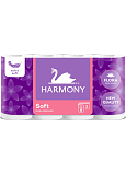 Harmony Soft Flora 3-lagiges Toilettenpapier, 8 Rollen, 17,5 m Rolle