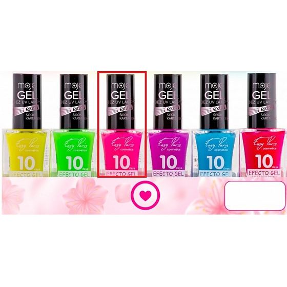 My Easy Paris 10Days Efecto Gel Fluoreszierender Gel-Nagellack 003 Hellrosa 15 ml