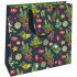 Nekupto Geschenkpapier Tasche Luxus 23 x 23 cm Weihnachtsbaum, Mistel, Socken
